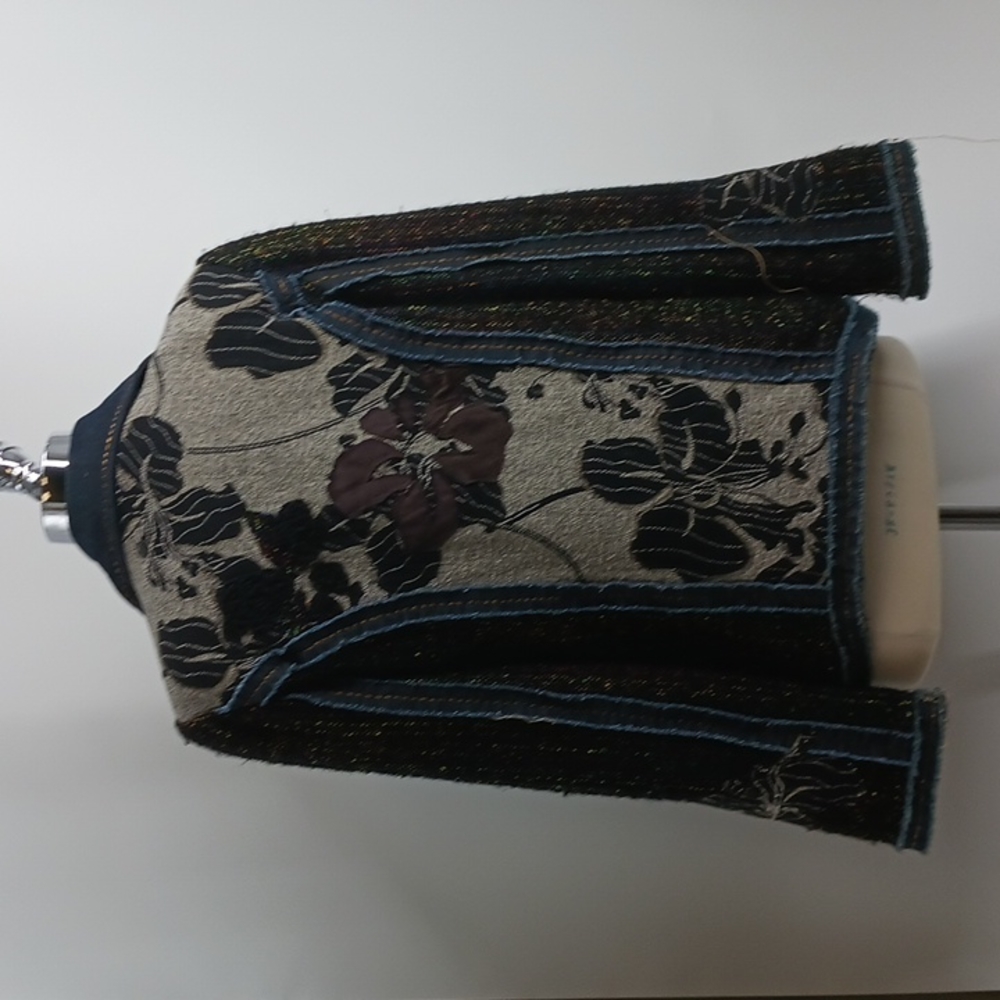 Travelsmith Patchwork Applique Raw Edge Blazer-Sz… - image 6